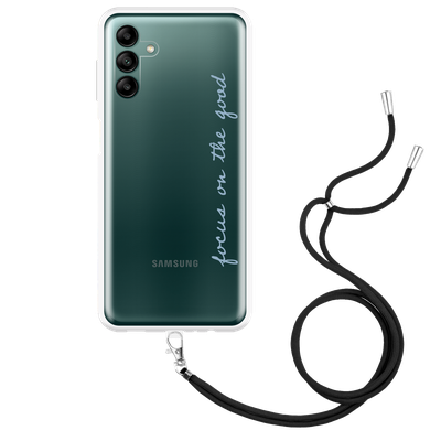 Cazy Hoesje met Koord geschikt voor Samsung Galaxy A04s - Focus On The Good