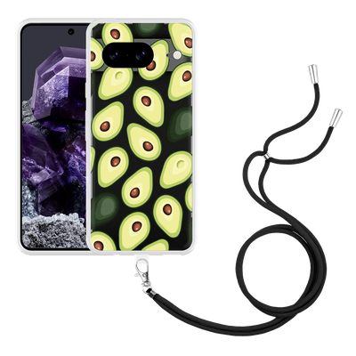 Cazy Hoesje met koord geschikt voor Google Pixel 8 Avocado's