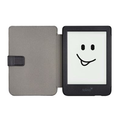 Gecko Covers Hoes geschikt voor Kobo Clara Colour / Tolino Shine Color - Easy-Click Eco - Zwart