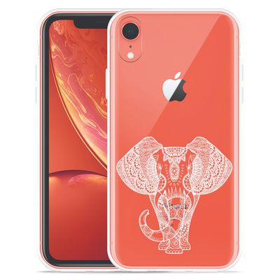 Cazy Hoesje geschikt voor iPhone Xr - Mandala Elephant