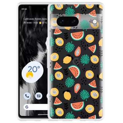 Cazy Hoesje geschikt voor Google Pixel 7 - Tropical Fruit