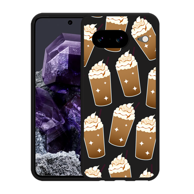 Cazy Hoesje Zwart geschikt voor Google Pixel 8 Frappuccino's