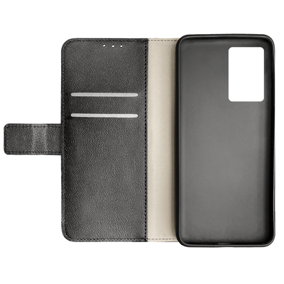 Cazy Wallet Classic Hoesje geschikt voor Oppo A57 - Zwart