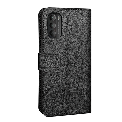 Cazy Wallet Classic Hoesje geschikt voor Motorola Moto G71 - Zwart