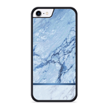 Hardcase hoesje geschikt voor iPhone 8 - Blauw Marmer