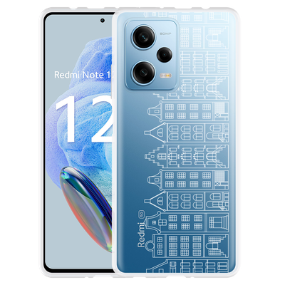 Cazy Hoesje geschikt voor Xiaomi Redmi Note 12 Pro 5G Grachtenpanden I