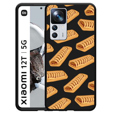 Cazy Hoesje Zwart geschikt voor Xiaomi 12T/12T Pro - Frikandelbroodjes