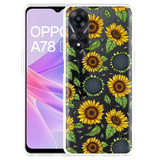 Hoesje geschikt voor Oppo A78 5G Sunflowers