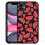 Hoesje Zwart geschikt voor iPhone 11 Watermeloen