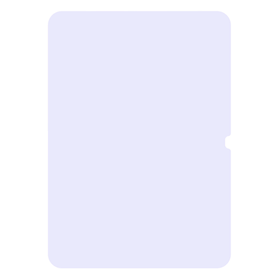 Just in Case iPad 2022 (10th Gen) Blue Filter Tempered Glass - Screenprotector