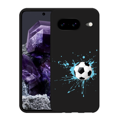 Cazy Hoesje Zwart geschikt voor Google Pixel 8 Soccer Ball