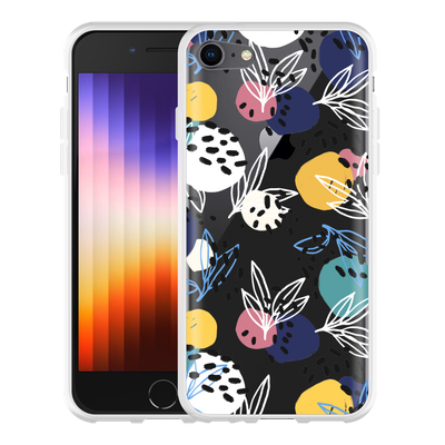Cazy Hoesje geschikt voor iPhone SE 2022 - Abstract Flowers