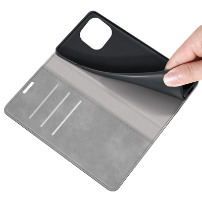 Cazy Wallet Magnetic Hoesje geschikt voor iPhone 14 Plus - Grijs
