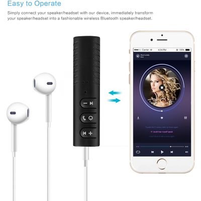 Cazy Bluetooth Music Receiver 3.5mm - Zwart