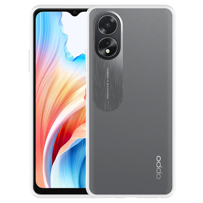 Cazy TPU Hoesje met Koord geschikt voor Oppo A38 4G / A18 4G - Transparant