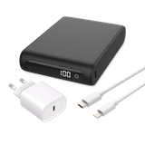 USB-C PD Powerbank 20.000mAh + Power Delivery USB-C Oplader 20W + USB-C naar Lightning Kabel - 150cm