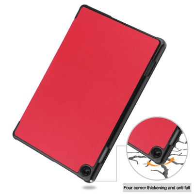 Cazy Hoes geschikt voor Lenovo Tab M10 Gen 3 - TriFold Tablet Smart Cover - Rood