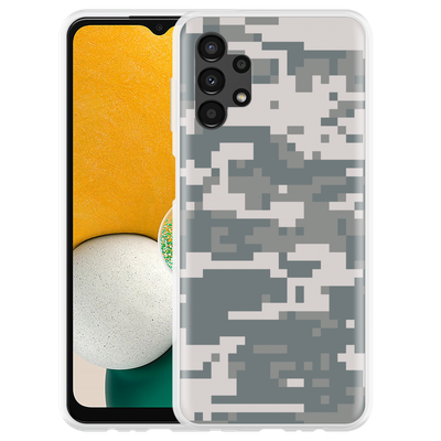 Cazy Hoesje geschikt voor Samsung Galaxy A13 4G - Camouflage Digi