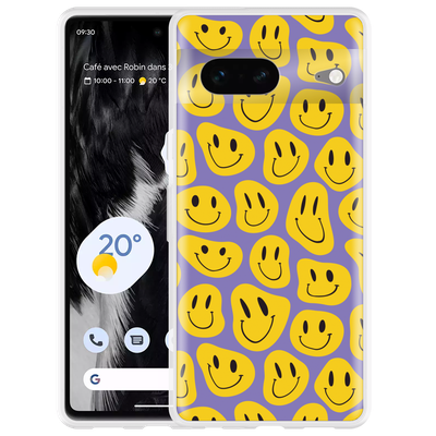 Cazy Hoesje geschikt voor Google Pixel 7 - Smileys