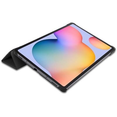 Cazy Hoes geschikt voor Samsung Galaxy Tab S6 Lite - TriFold Tablet Smart Cover - Zwart