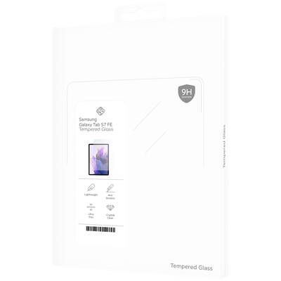 Cazy Tempered Glass Screen Protector geschikt voor Samsung Galaxy Tab S7 FE - Transparant