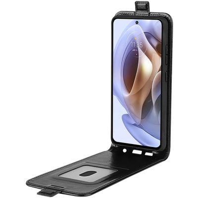 Cazy Flip Hoesje geschikt voor Motorola Moto G31/G41 - Zwart
