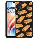 Hoesje Zwart geschikt voor Oppo A38 Frikandelbroodjes