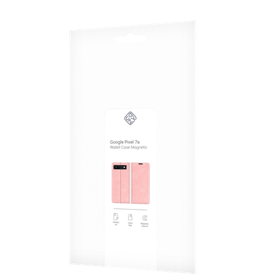 Cazy Wallet Magnetic Hoesje geschikt voor Google Pixel 7a - Roze