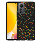 Hoesje Zwart geschikt voor Xiaomi 12 Lite - Happy Dots