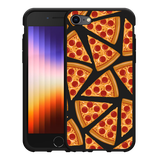 Hoesje Zwart geschikt voor iPhone 7/8 - Pizza Party