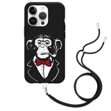 Hoesje met Koord Zwart geschikt voor iPhone 14 Pro - Smoking Chimp