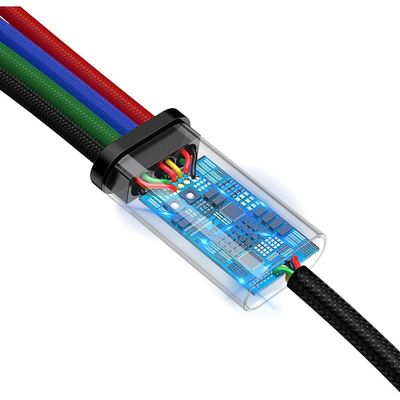 Baseus Rapid Series 4 in 1 Kabel - 2x USB-C 1x Lightning 1x Micro USB