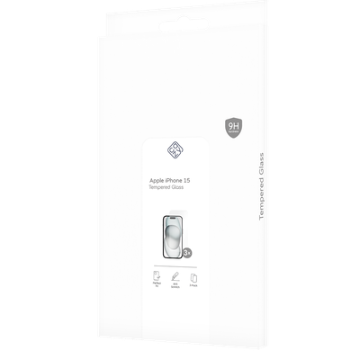 Cazy Tempered Glass Screen Protector geschikt voor iPhone 15 - Transparant - 3 stuks