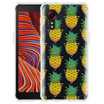 Cazy Hoesje geschikt voor Samsung Galaxy Xcover 5 - Pineapple