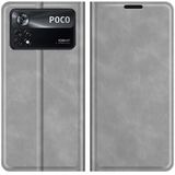 Wallet Magnetic Hoesje geschikt voor Poco X4 Pro - Grijs