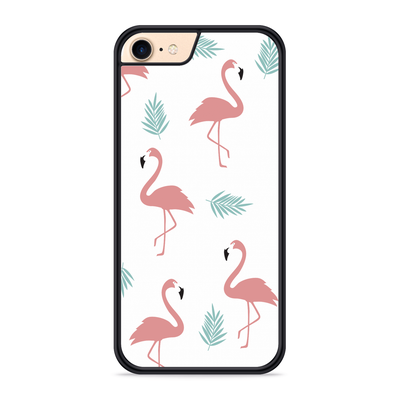 Cazy Hardcase hoesje geschikt voor iPhone 8 - Flamingo Pattern