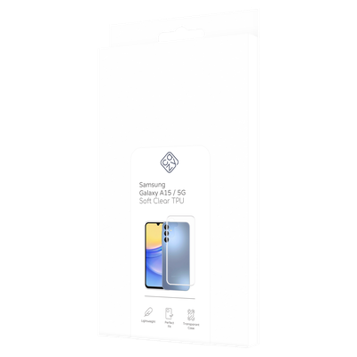 Cazy Soft TPU Hoesje geschikt voor Samsung Galaxy A15 / A15 5G - Transparant