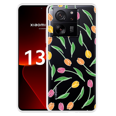 Cazy Hoesje geschikt voor Xiaomi 13T/13T Pro Tulpen