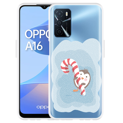 Cazy Hoesje geschikt voor Oppo A16/A16s - Candy Pinguin