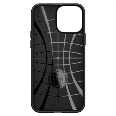 Hoesje geschikt voor iPhone 13 Pro Spigen Liquid Air Case - Zwart