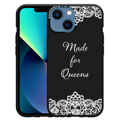 Cazy Hoesje Zwart geschikt voor iPhone 13 Mini - Made for queens