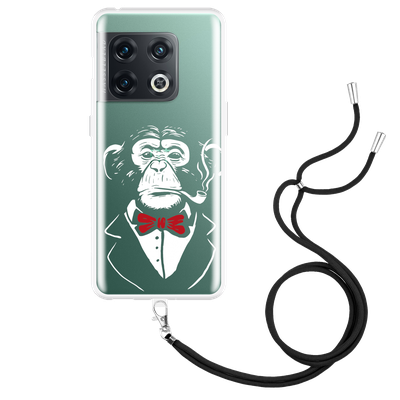 Cazy Hoesje met Koord geschikt voor OnePlus 10 Pro - Smoking Chimp
