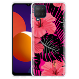 Hoesje geschikt voor Samsung Galaxy M12 - Tropical Flowers