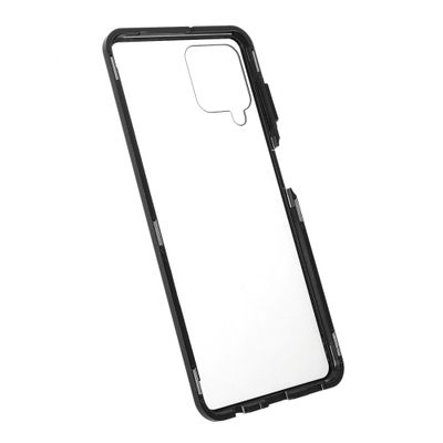 Cazy Magnetic Glass Hoesje geschikt voor Samsung Galaxy A22 4G - Zwart