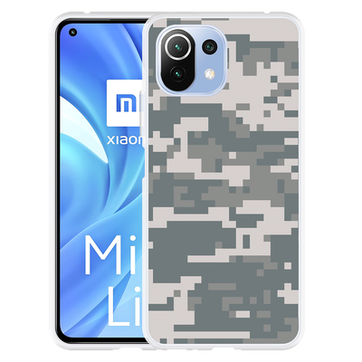 Cazy Hoesje geschikt voor Xiaomi Mi 11 Lite - Camouflage Digi