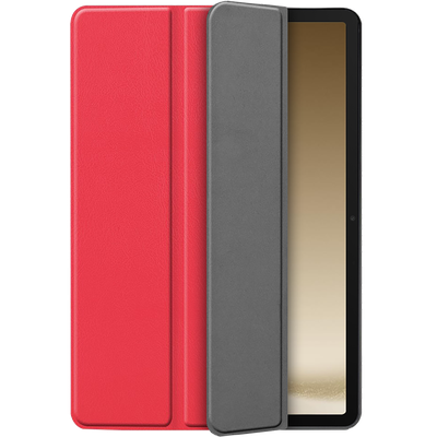 Cazy TriFold Hoes met Auto Slaap/Wake geschikt voor Samsung Galaxy Tab A9+ - Rood