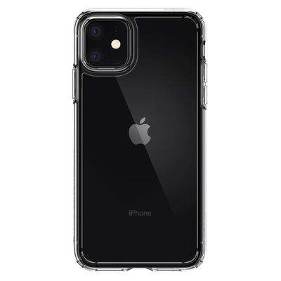 Hoesje geschikt voor iPhone 11 - Spigen Ultra Hybrid Case - Transparant