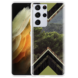 Hoesje geschikt voor Samsung Galaxy S21 Ultra - Forest wood