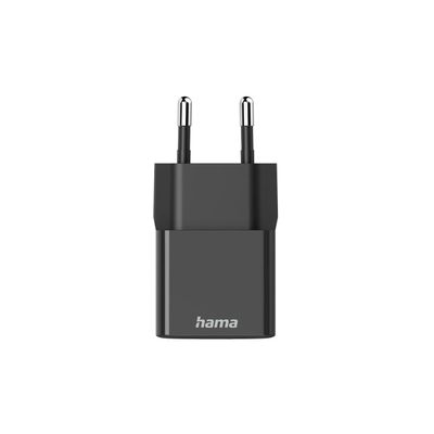 Hama 25W USB-C Oplader - 1 x USB-C PD - Zwart