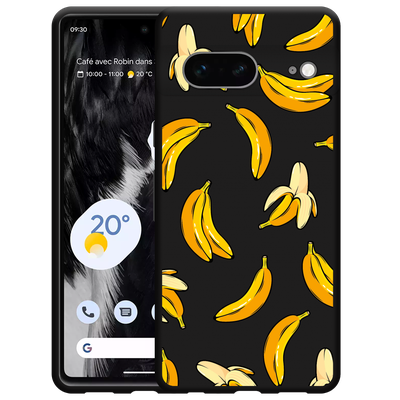 Cazy Hoesje Zwart geschikt voor Google Pixel 7 - Banana